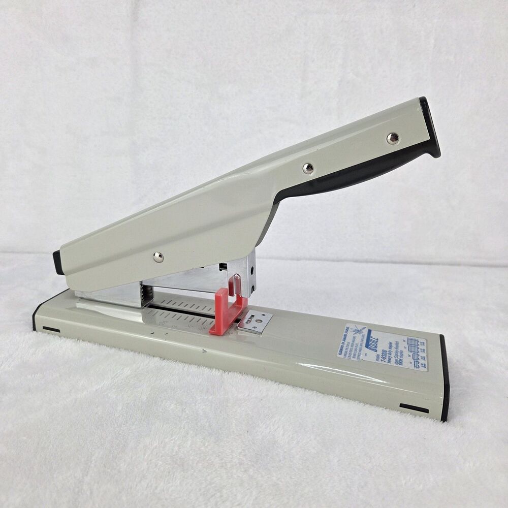 Vinatge Quill 7-93200 Heavy Duty Stapler Tested Working SB35 Staples Gray Office